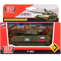Танк Т-90 хаки, инерционный, металл 12см (вращается башня) SB-16-19-T90-G-WB.19