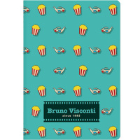 Тетрадь А5 40л клетка "Кинозал" прошитый блок крафт-картон 7-40-001/26