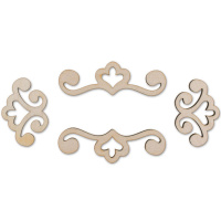 Заготовка д/декор. "Декоративные накладки" №2 3,7-6см ВД-221