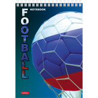 Блокнот А5 80л "Sport" клетка, на спирали, 3D лак матовая ламинация, 2 дизайна 061517