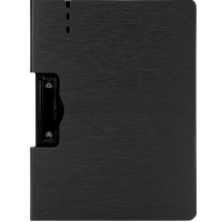 Папка-планшет А4, боковой зажим, полипропилен темно-серая 64512DK-GREY