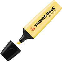 Маркер текстовыделитель "Boss" ванильный, клиновидный наконечник, толщина линии 2-5мм 70/144