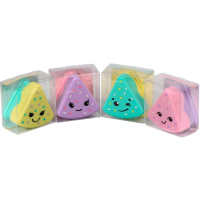 Точилка 1 отв. "FunGraphix. Кексик" 46х47х26мм с контейнером, пластик, 4 цвета 35-0038