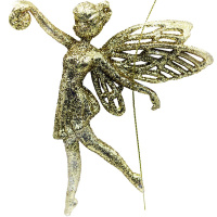 Ёлочное украшение "Фея" 12х11см золото Y9946-24