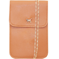 Сумочка 12х18см 2 отделения, искусственная кожа, коричневая SD2272