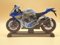 Часы "Мотоцикл" 26*16см 3 цвета пластик Y3575-16