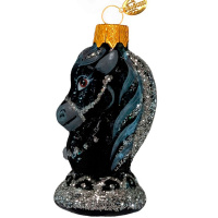 Ёлочное украшение "Шахматный конь 3" h-7см в подарочной упаковке ФУ-293/3