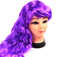 Парик волнистые волосы 55см фиолетовый Y3872-16
