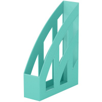 Лоток д/бумаг вертикальный "Office Pastel Mint" ширина 7,5см мятный, пластик 55582