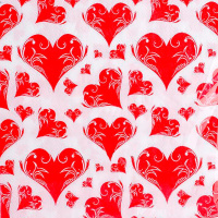 Набор салфеток для декупажа 33х33мм 20шт Сердца Y6776-18