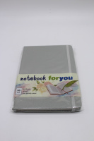 Бизнес-блокнот А5 80л "For you" клетка, на резинке, 7БЦ, резинка д/ручки, мятный BJ6085
