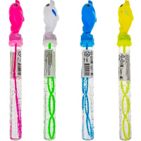 Мыльные пузыри "Дельфин" 25см, 3 отверстия, 4 цвета Y11172-24