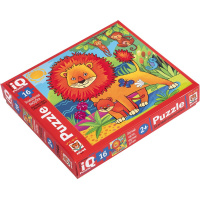 Пазлы 16 эл. "IQ. Рыжий лев" макси 2+ 978-5-8112-8222-7