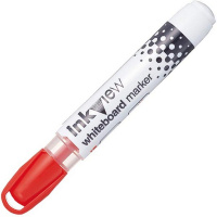 Маркер для белой доски "InKView PWB-202" красный, пулевидный наконечник, толщина линии 0.8-2.2мм.