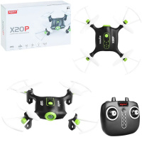 Квадрокоптер р/у "Дрон" 10,5х10,5х2,5см с аккумулятором, пластик (свет, звук, переворот на 360°) X20