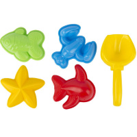 Набор д/песка (формы для песка "Море" 4шт., совок) У464