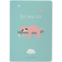 Тетрадь А5 40л клетка "Ленивец" прошитый блок матовая ламинация 7-40-001/121