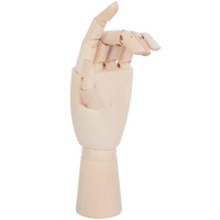 Рука высота 30см, левая, дерево NAWH30-c