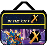 Папка д/труда А4 "Городской герой" 335*260*60 с ручками, ткань ПТР-111