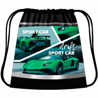 Сумка для сменной обуви "Green sport car" 42х34см 1 отделение с карманом СДС-71