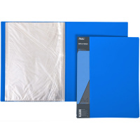 Папка 60 вкладышей "Standard" А4 пластик 0,70мм синяя 60AV4_00109/038470