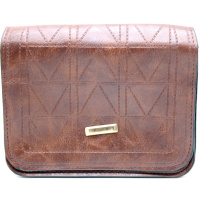 Сумочка 21х18х6,5см 1 отделение, искусственная кожа, темно-коричневая SD2224