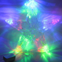 Верхушка на елку Звезда 18см, 10 диодов, пластик 2021-193