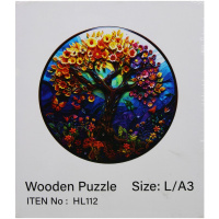 Пазл 16х14см дерево L "Яркое дерево" HL112/11339-24