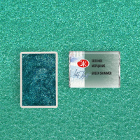 Краска акварельная 2,5мл зеленое мерцание кювета 1911985