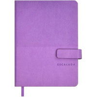 Ежедневник недатированный А6+ "Escalada" 240стр., сиреневый, искусств.кожа "Виннер" магн. застежка