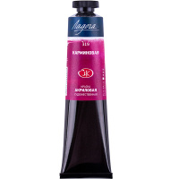 Краска акриловая 46мл карминовая туба Ладога 2204319