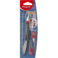 Нож для макетирования "Easy cut" 3 сменных лезвия, черный корпус 009400