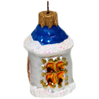 Ёлочное украшение "Избушка грибок" h-7см в подарочной упаковке ФУ-521