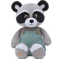 Енот "Джо" 25см в комбинезоне, серый ЕД/25/КБ