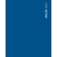 Тетрадь А5 48л клетка Английский язык "PROстиль" на скобе пластиковая обложка 085433