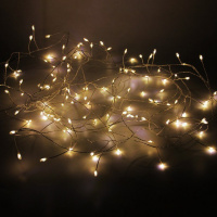 Эл/гирлянда 300 белых диодов, длина 3м, 8 режимов, металлизированный провод 210506-23