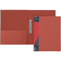 Папка на 2-х кольцах "Standard" А4 25мм пластик 0,70мм, красная 2AB4_00115/038477