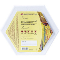 Холст на подрамнике 20х20см шестгранный 280г/м2, 100% хлопок, среднее зерно 233212128