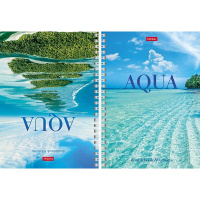 Тетрадь А5 80л клетка "Душа океана" на спирали двойная, твердая обложка 081094