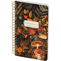 Еженедельник недатированный А5 "Flora. Forest fairy tale" 144стр., на спирали, мат.ламин. Soft Touch