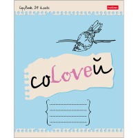 Тетрадь А5 24л линия "Игра слов" на скобе 5 дизайнов 24Т5В2/057247