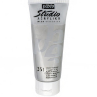 Краска акриловая 100мл под серебро иридисцентная "Studio Acrylics Dyna" 832-351