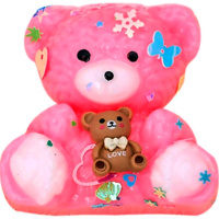 Игрушка-антистресс сквиш "Медведь" 6х6см с помпонами, 2 цвета Y11022-24