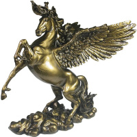 Сувенир "Пегас" 25х17х28см темное золото, полистоун 713512/SG032