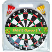 Дартс игольчатый d=36,5см, черный (6 дротиков) Y949-13