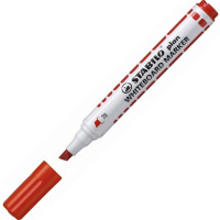 Маркер для белой доски "Plan" красный, клиновидный наконечник, толщина линии 1-5мм 643/40