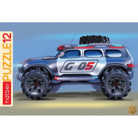 Пазлы 12 эл. "Внедорожник" 30х20см в рамке 12ПЗ4_31690/086319