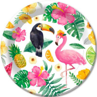 Набор тарелок "Summer Time" 23см 6шт бумажные ламинированные P 6059040