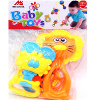 Набор погремушек 21х14см 6шт/уп., пластик Y9680-19