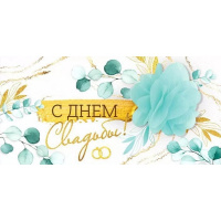 Конверт для денег "С Днем Свадьбы!" 168х84мм 41.087.00